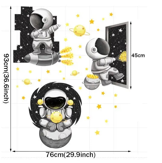 Astronauten-Wandaufkleber - Zero K-os