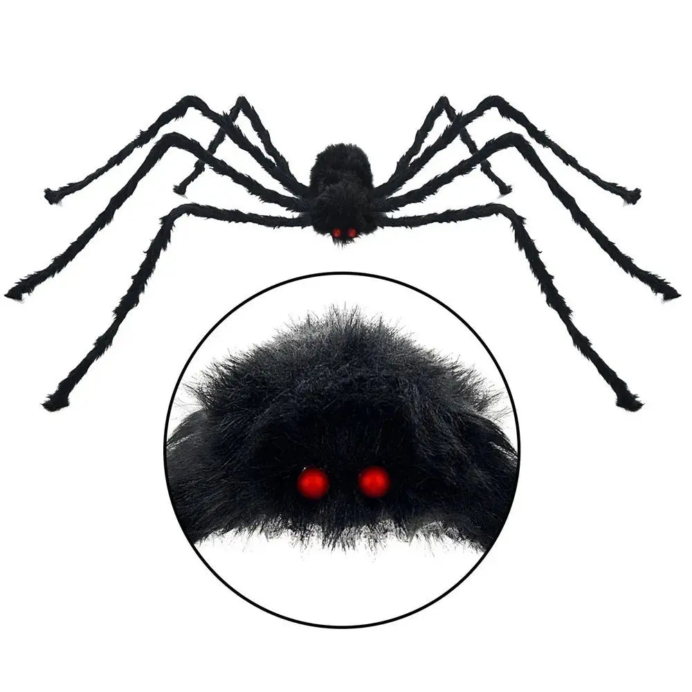 Schwarze Spinne Halloween-Dekoration