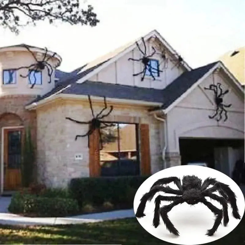 Schwarze Spinne Halloween-Dekoration