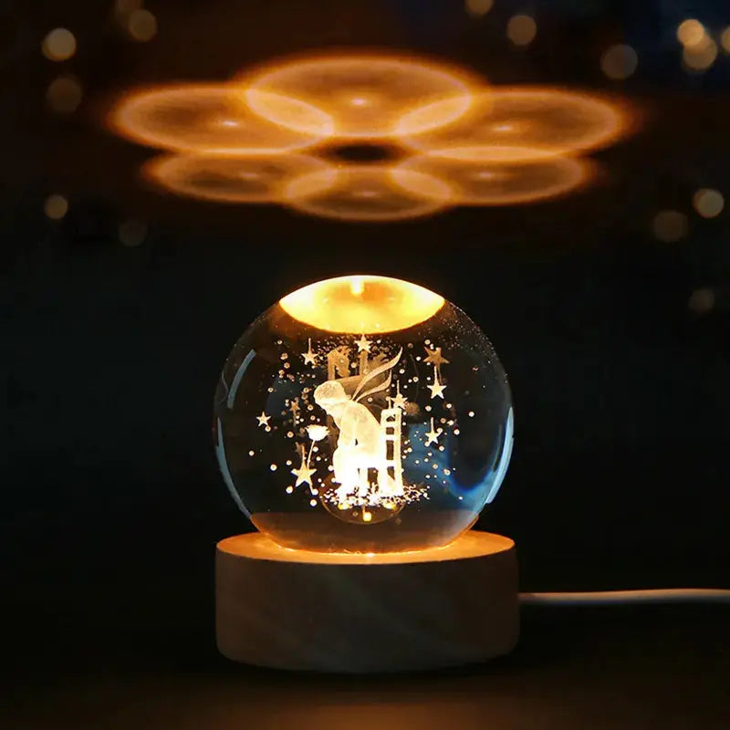 3D-Kristallkugel Nachtlicht - Zero K-os