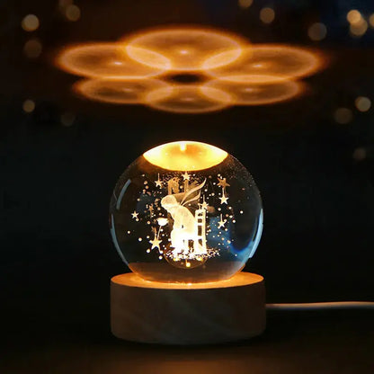 3D-Kristallkugel Nachtlicht - Zero K-os