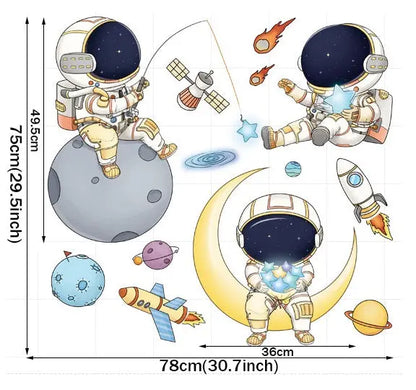 Astronauten-Wandaufkleber - Zero K-os