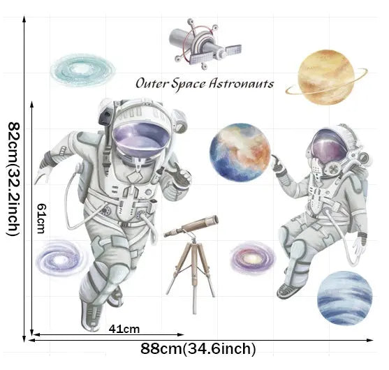 Astronauten-Wandaufkleber - Zero K-os