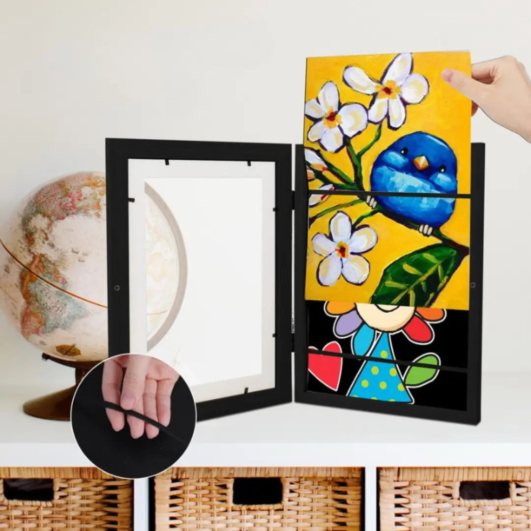 Bilderrahmen für Kinder, Kinderzeichnungen aufhängen, Kinderkunstwerk-Rahmen, Rahmen für Kinderbilder, Kinderzeichnungen präsentieren