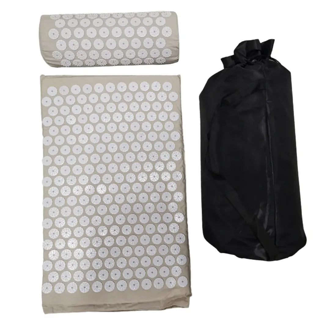 Blumenfeld Akupressurmatte inkl. Nackenkissen und Tragetasche