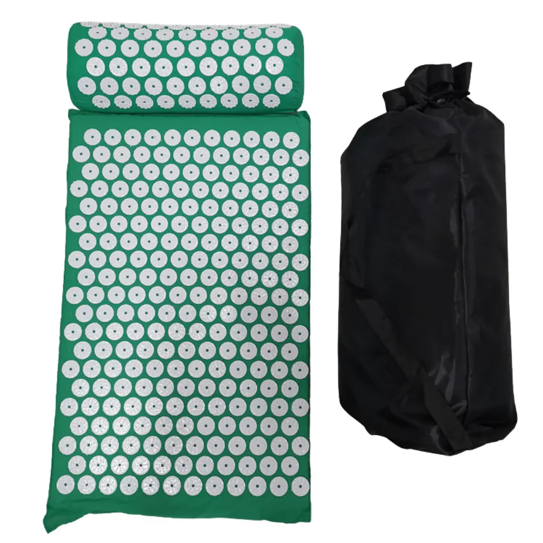 Blumenfeld Akupressurmatte inkl. Nackenkissen und Tragetasche