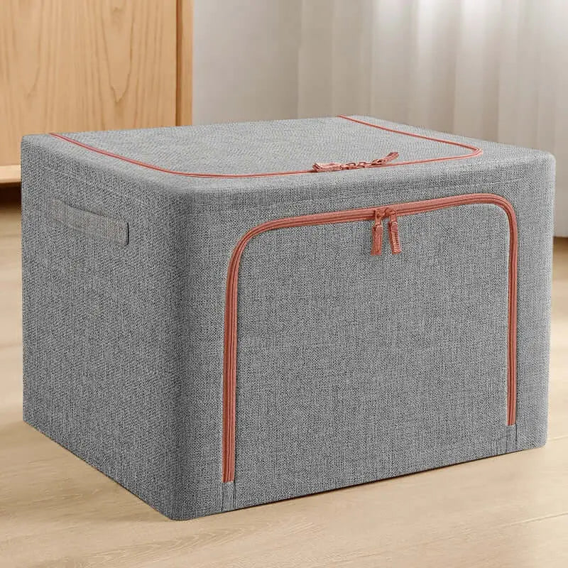 Faltbare Aufbewahrungsbox aus Stoff und Stahlrahmen
