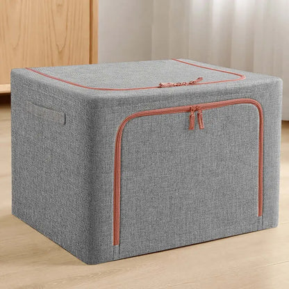 Faltbare Aufbewahrungsbox aus Stoff und Stahlrahmen