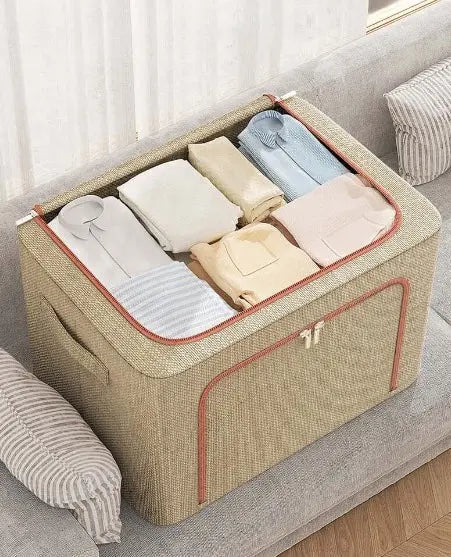 Faltbare Aufbewahrungsbox aus Stoff und Stahlrahmen