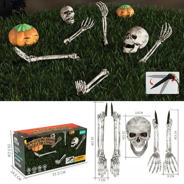 Halloween-Skelett Garten-Deko