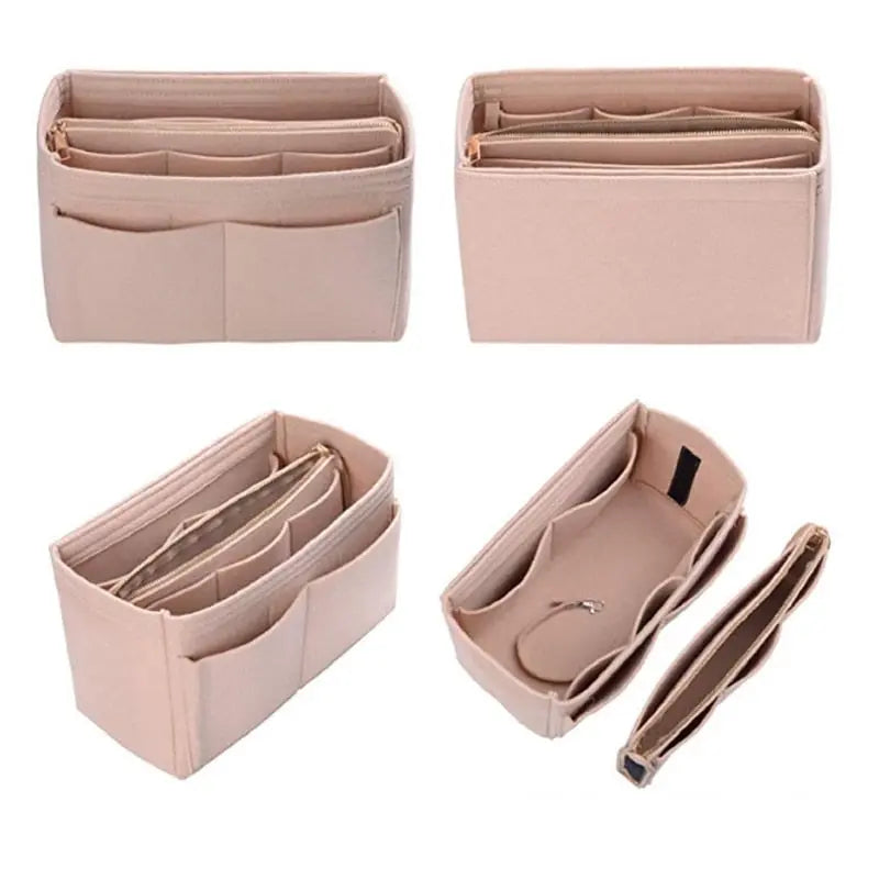 Handtaschen Organizer - Taschenorganizer Filz + Schlüsselkette