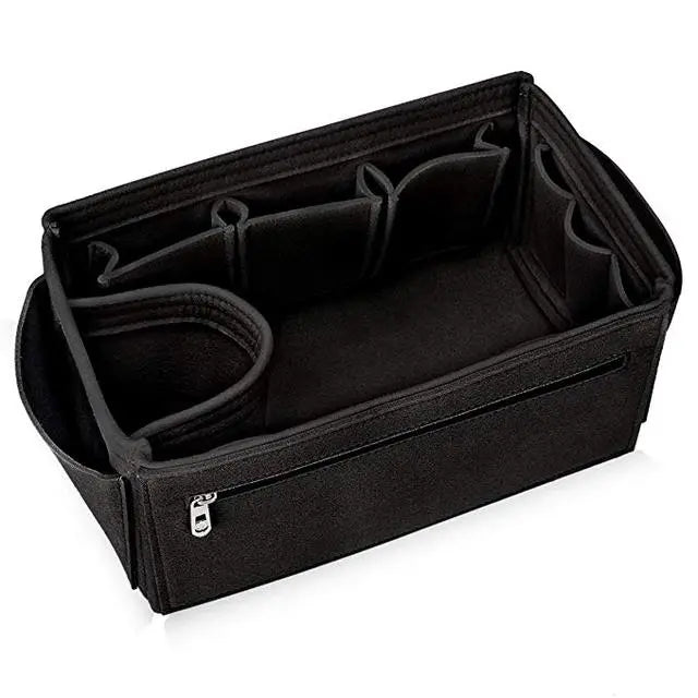 Xcase Handtaschenorganizer: Handtaschen-Organizer, RFID-Schutz, 13 Fächer,  26 x 16 x 8 cm, schwarz (Handtaschen Organizer klein, Taschenorganizer  klein, Kosmetiktasche) : : Fashion