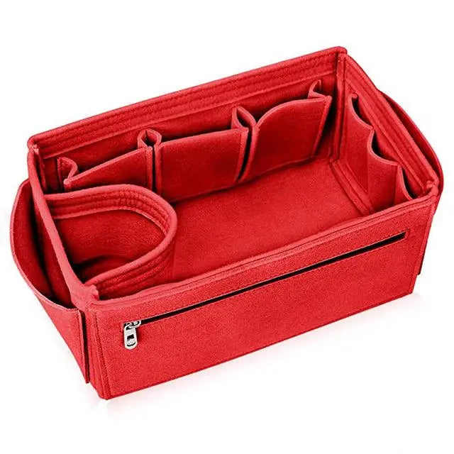 Schöner Taschen-Organizer / Schöner Taschen-Einsatz / Einsatz Schöner BB- Organizer / Anpassbarer Handgemachter Premium-Filz-Liner-Schutz Snug Sturdy  -  Österreich