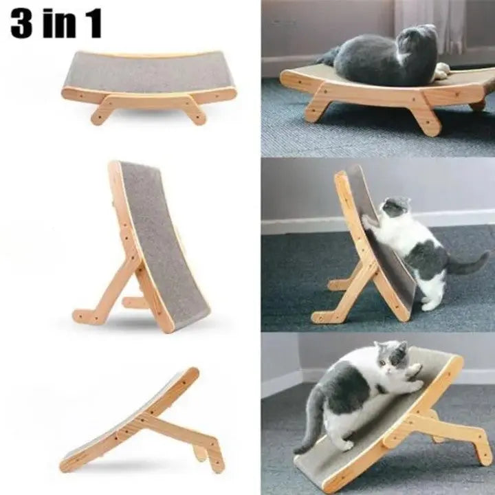 Holz-Kratzbrett für Katzen