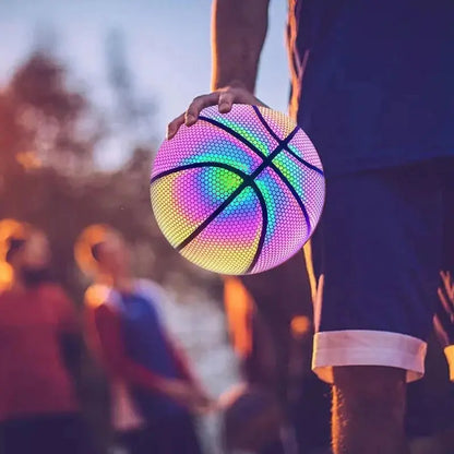 Leuchtender Basketball