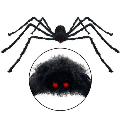 Schwarze Spinne Halloween-Dekoration