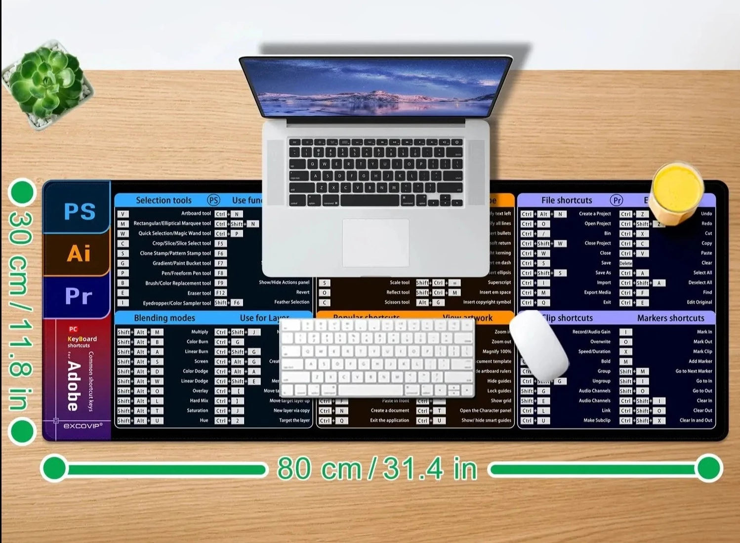 Shortcuts Tastatur-Unterlage - Zero K-os