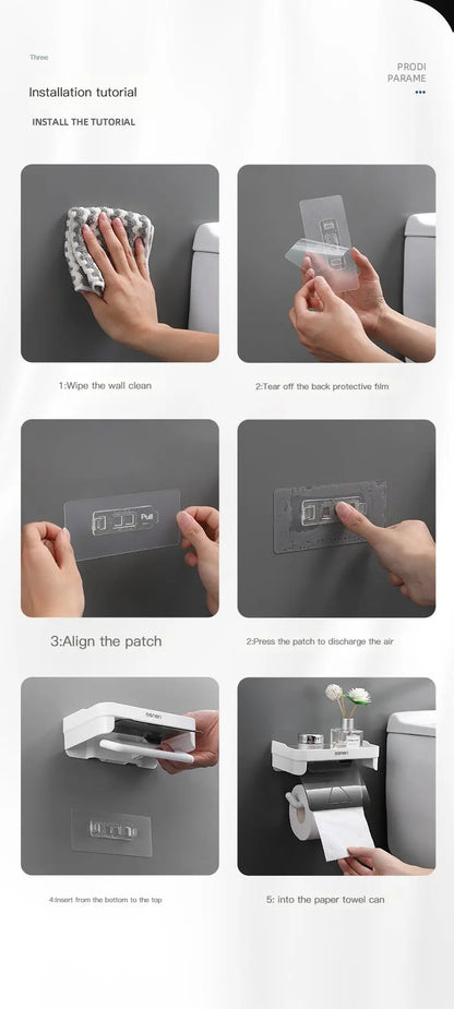 Toilettenpapierhalter ohne Bohren