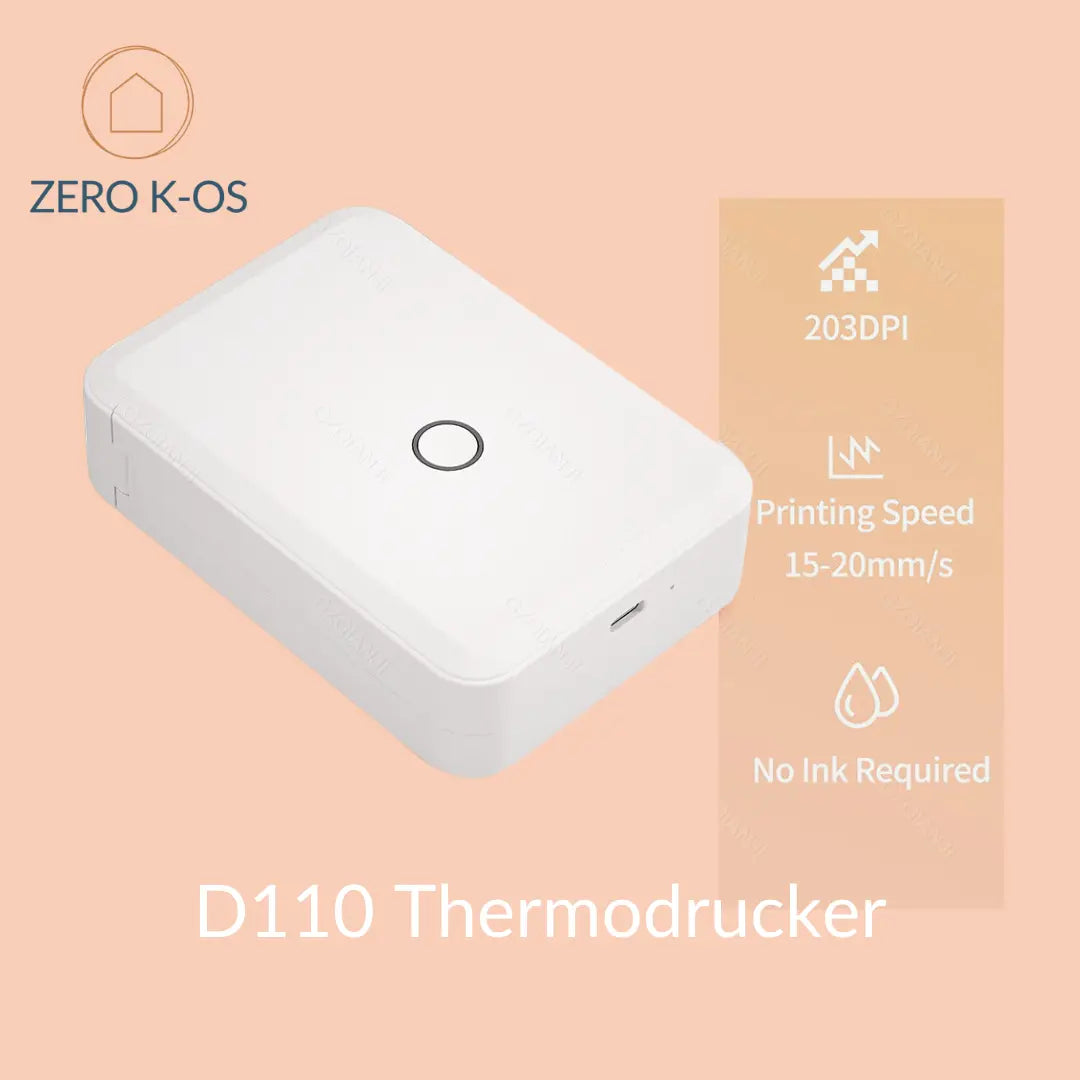Tragbarer Thermo-Etikettendrucker D110