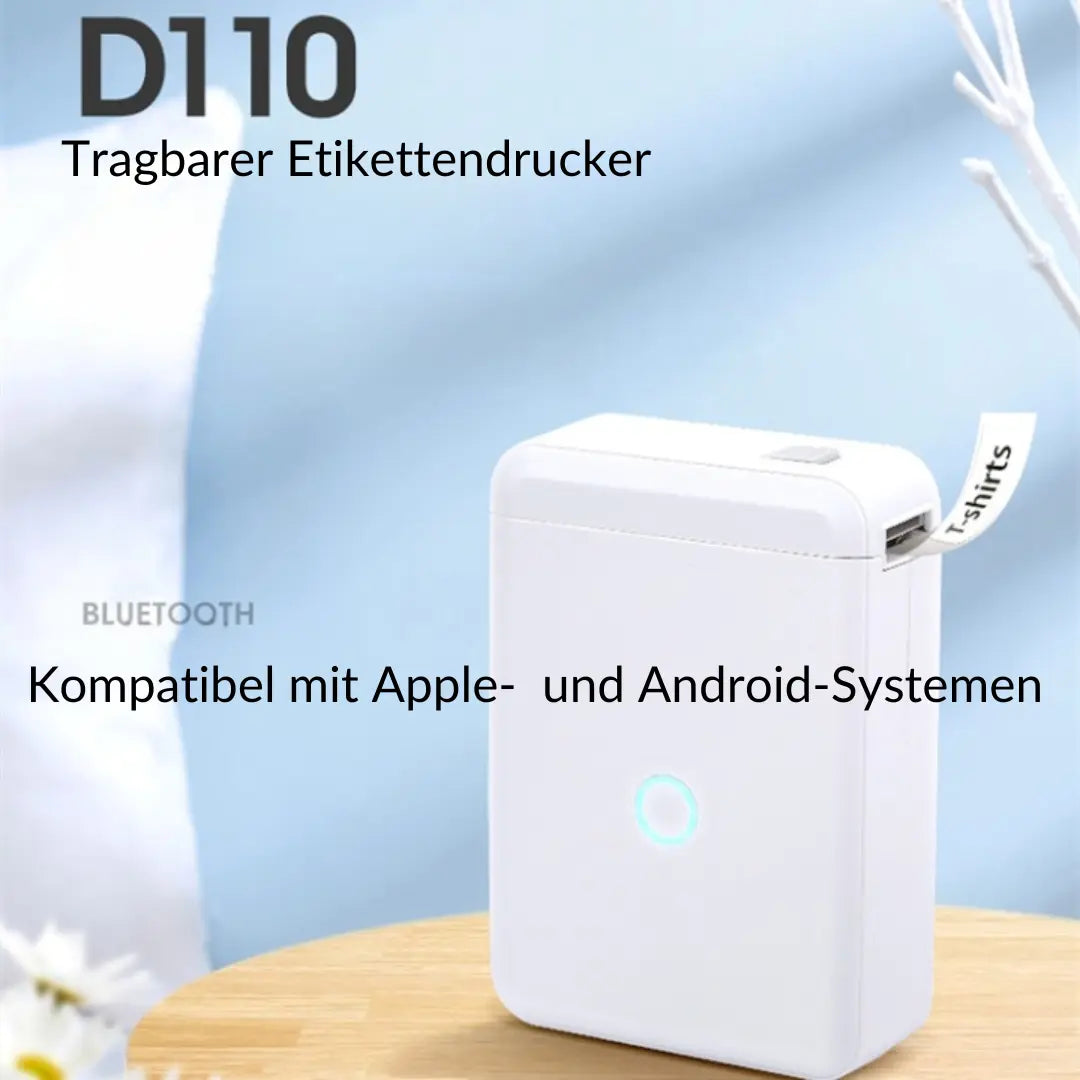 Tragbarer Thermo-Etikettendrucker D110