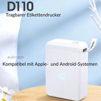 Tragbarer Thermo-Etikettendrucker D110