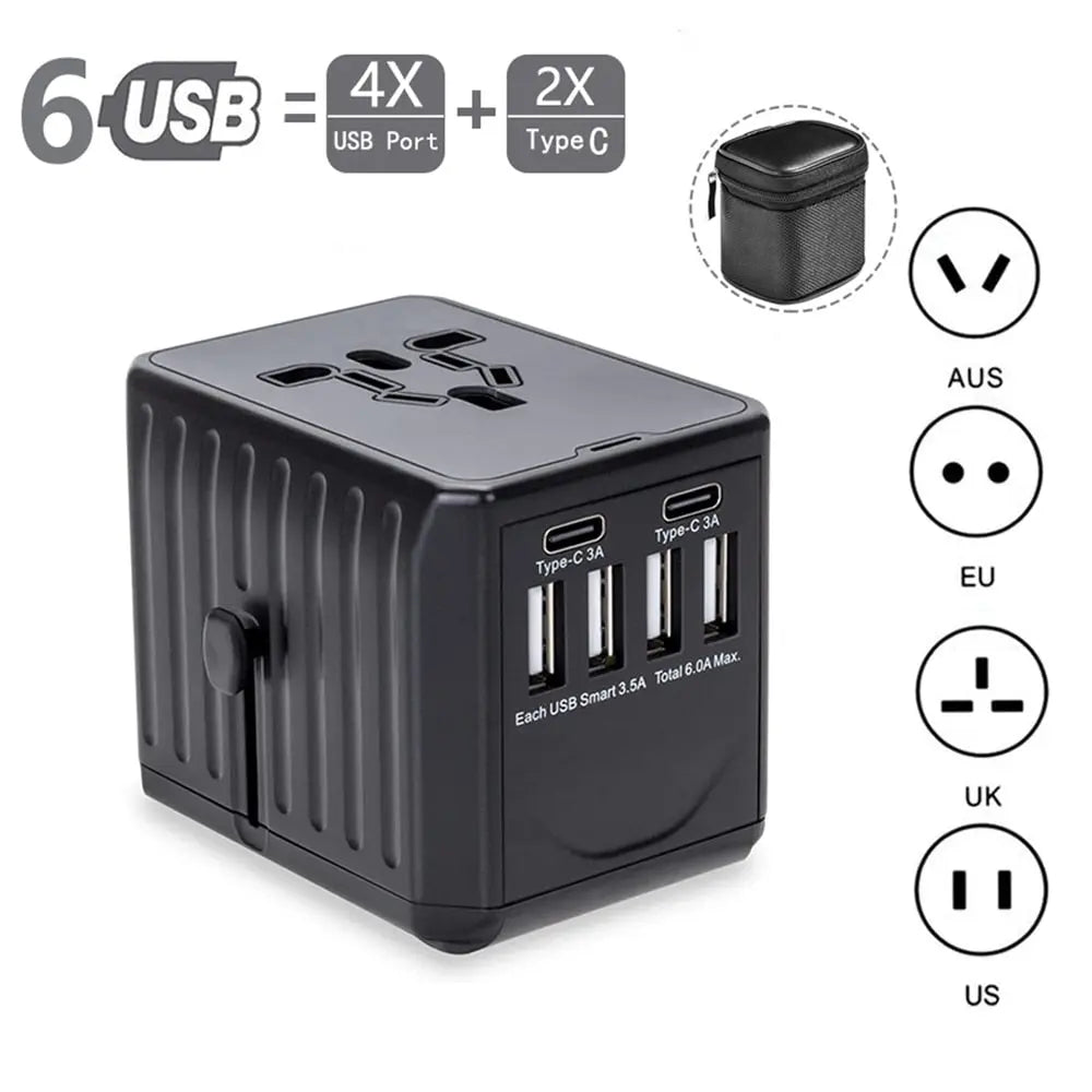 Reiseadapter mit USB-Anschluß