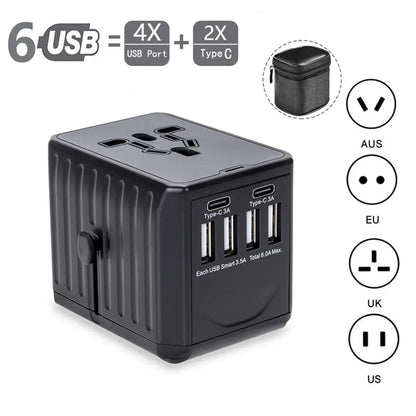 Reiseadapter mit USB-Anschluß