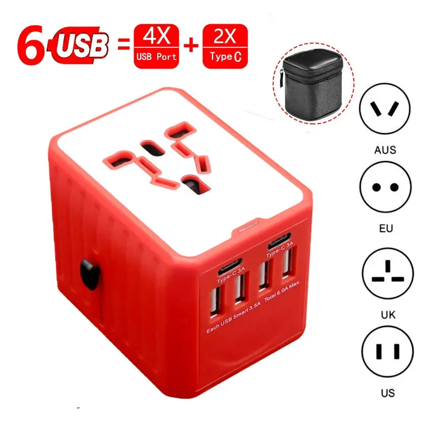 Reiseadapter mit USB-Anschluß