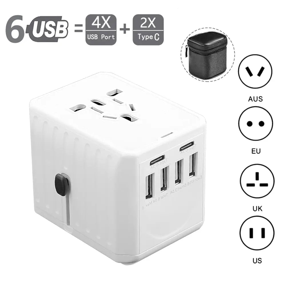 Reiseadapter mit USB-Anschluß