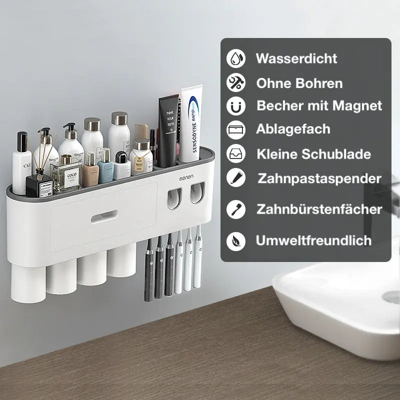 Zahnbürstenhalter zur Wandmontage ohne Bohren