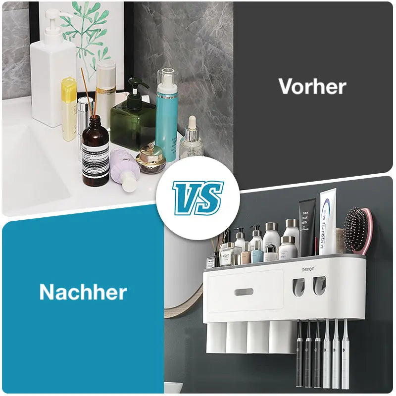 Zahnbürstenhalter zur Wandmontage ohne Bohren