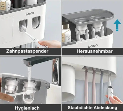 Zahnbürstenhalter zur Wandmontage ohne Bohren
