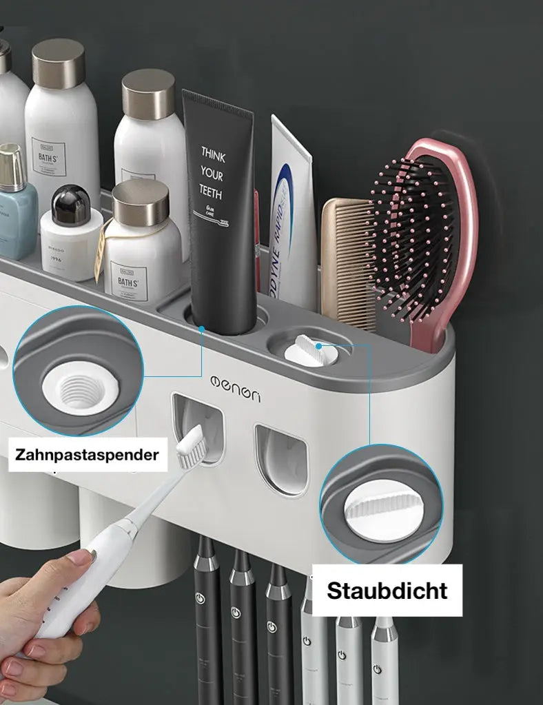 Zahnbürstenhalter zur Wandmontage ohne Bohren